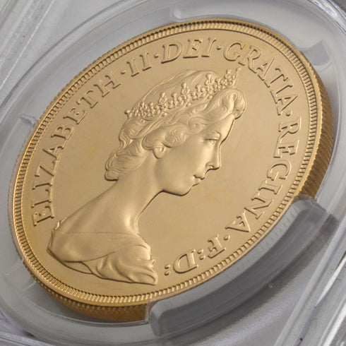 イギリス 1984年 エリザベス2世 5ポンド金貨 PR69DCAM:32670417